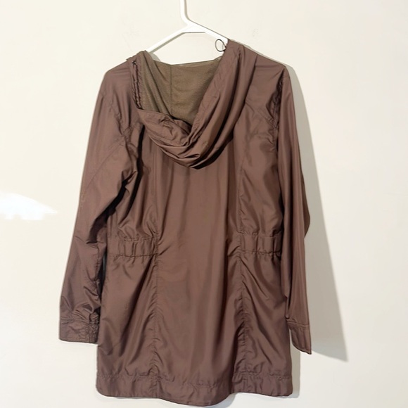 COLUMBIA Brown Full Zip Lightweight windbreaker jacket women size Medium - Picture 6 of 7